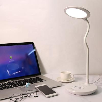 China Modern Hotel Reading Lamp Hotel Bedside Led QI Desk Lamps Neck Night Fill Flexible Radio Light for sale