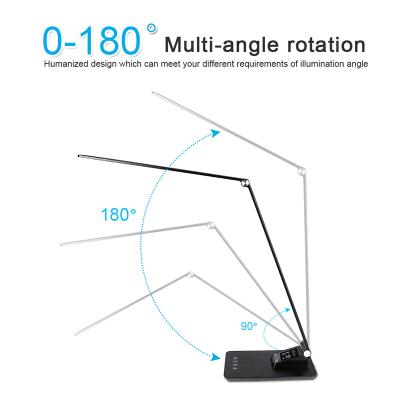 China Ultra-Thin 4mm Metal LCD 4mm Ultra-Thin Metal Folding Led Reading Light Smart Home Lights 180 Multi-angle Rotation Modern Desk Lamp for sale