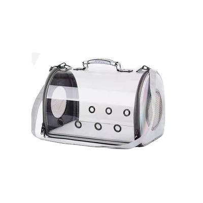 China Fashionable Convenient Transparent And Breathable Pet Stored Space Cat Carrier Handbag for sale