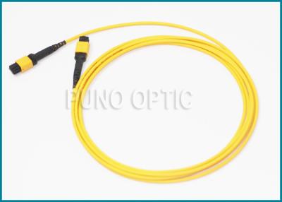 China Single / Multi Mode MPO Fiber Optic Cable With LSZH Outer Jacket IEC Standard for sale