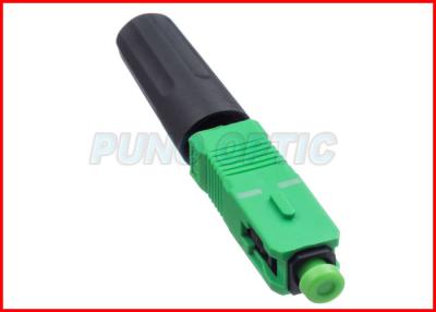 China Field Install Single Mode Fiber Optic Connector SC APC Quick Connect 2.0 X 3.0mm for sale