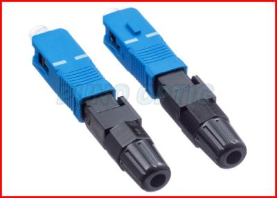 China Pre Embedded Type Field Installable Fiber Optic Connector SC UPC Single Mode for sale