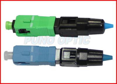 China Pre - Embedded Fiber Optic Field Installable Connector SC FC LC For Telecom for sale