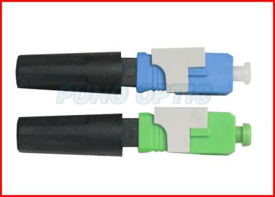 China 3.0mm SC APC Field Installable Fiber Optic Connector , Field Assembly Connector for sale