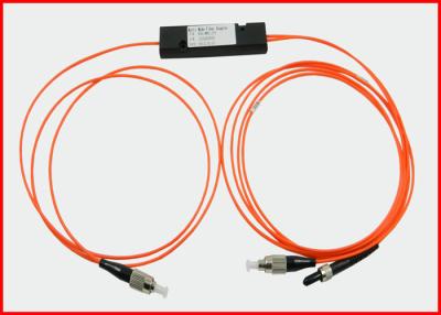 China 1x8 Optical Plc Splitter Low Insertion Loss , 3.0mm Single Mode Fiber Splitter for sale