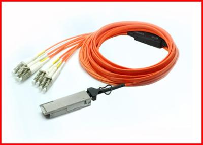 China 1 meter 10G QSFP + de Actieve Compatibele Oranje Kleur van Optische Kabelcisco Te koop