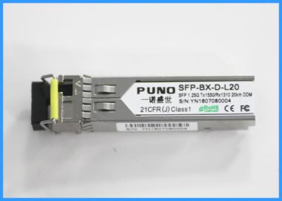 China 103,1 transmisor-receptor de la fibra del gigabit del Gbp, transmisor-receptor rápido de Ethernet de SFP en venta