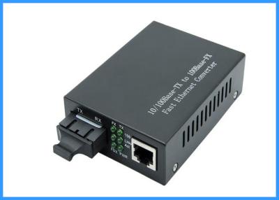 China 10 / 100Mpbs SC Optical Network Media Converter 20KM Single Mode 9 / 125um Type for sale