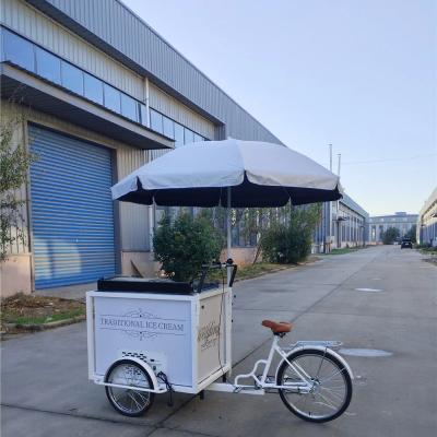 China Snack Food Ice Cream Push Cart Tricycle Customized Cooking Equipment with Wheels for sale