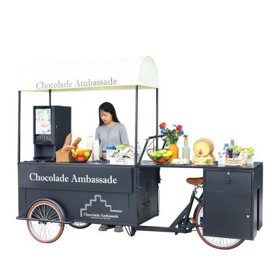 China Tricycle for Food Delivery Bakery Leisure Fast Food Equipment Bike Container Food Truck for sale