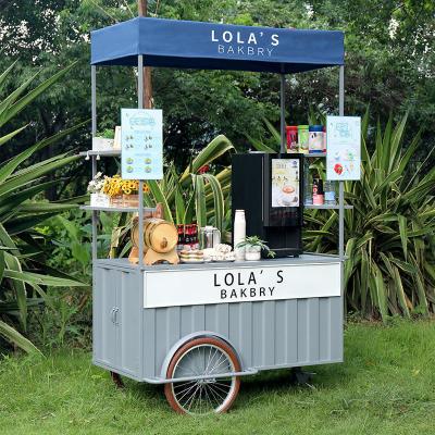 China Multifunctional Food Cart Electric Tricycle with 100kg Load and Engine for sale