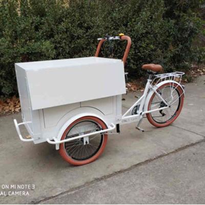 China Wasser-Rohstoff Ein-Stopp-Kaffeelieferung Dreirad 220V/110V Spannung Mobile Food Bike zu verkaufen