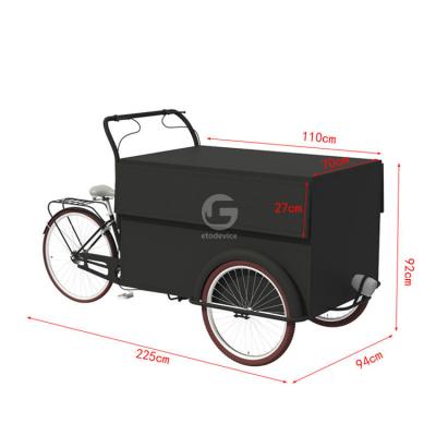 China Fruit Raw Material Coffee Tricycle Ice Cream Food Cart with CE Mobile Pancake Food Truck for sale