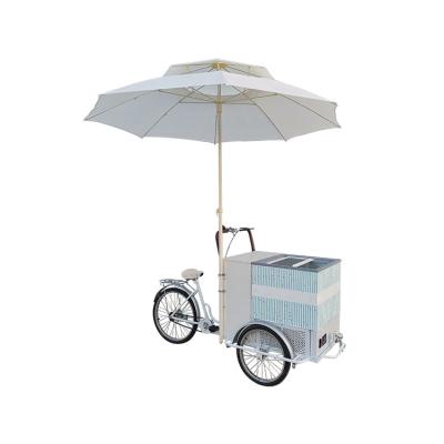 China Customized GLORY Three Wheels Tricycle Outdoor Food Bike Vending Carts for Selling Fast Food for sale