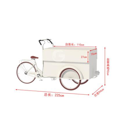 China Discover the Secrets of Los Angeles' Tricycle Food Carts Hand Push Operation Mode for sale