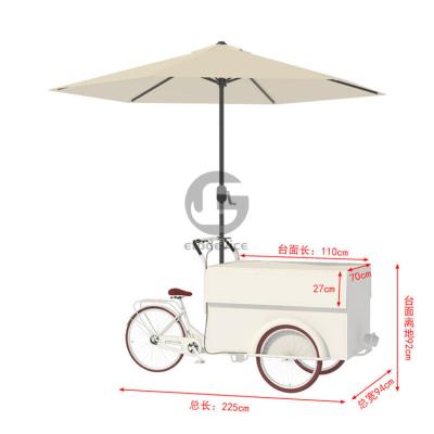 Chine 150*70*230cm chariots de nourriture à tricycle L'expérience de saveur ultime dans le comté de Los Angeles à vendre