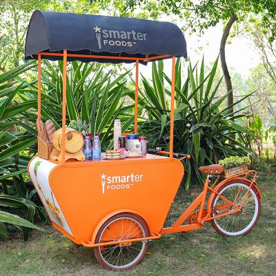 China Convenient Street Food Cart Delivery Bike Perfect for Fruit Sales and 1-2 Person Operation for sale