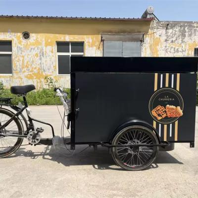 China Outdoor Street Vending Bike Cart with Cargo Space and 304 Stainless Steel Construction for sale