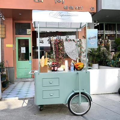 China China Proveedor Colorido carrito de comida móvil de la calle de alta calidad camión de comida rápida de venta caliente de comida remolque de café carro de bicicleta en venta