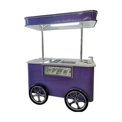 China Street Application Gelato Cart Italian Ice Cream Cart With Europe standard for sale