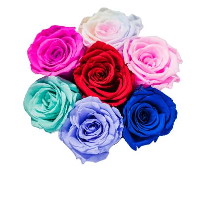 China Natural Touch Factory Supply Customized Immortal Infinity Flowers Preserved Roses Bloom Christmas Valentine Custom Western Gifts Wedding for sale