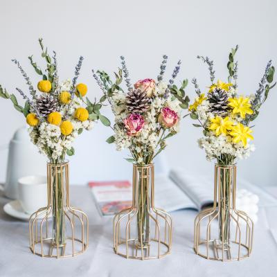 China 2021 Most Popular Colorful Ins Beautiful Dry Flower Bouquet For Room Or Party Decoration for sale