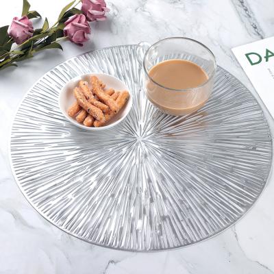 China New Hot Stocked PVC Insulation Hollow Coaster Pads Table Bowl Mats Heat Resistant Placemat For Dining Table for sale