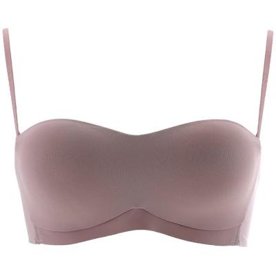 China New Design Girls Bra Antibacterial Simple Seamless Wire Free Padded Back Closure Plain Dyed Anti-Static Daily for sale