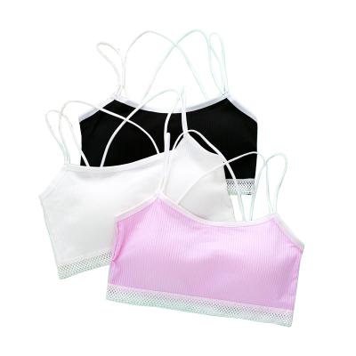 China QUICK DRY teenage bra girl beauty back primary school girl period sling underwear for teen cotton bra panties set for sale