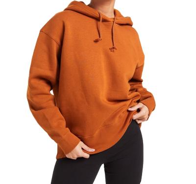 China High Quality Cotton Terry Drawstring Plain Hoodies Pullover French Sweatshirts Wholesale Oversized QUICK DRY Women Long Sleeve Sweatshirts for sale