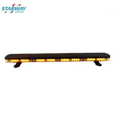 China Aluminum and PC Powerful Ultra Thin Thin Car Starway 12V LED Streethawk Lightbar Ambulance Police Emergency Warning Led Bar Light for sale