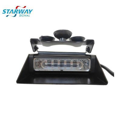 China Aluminum and PC Starway car windshield suction mount 12v led emergency strobe dash sun visor warning light for sale