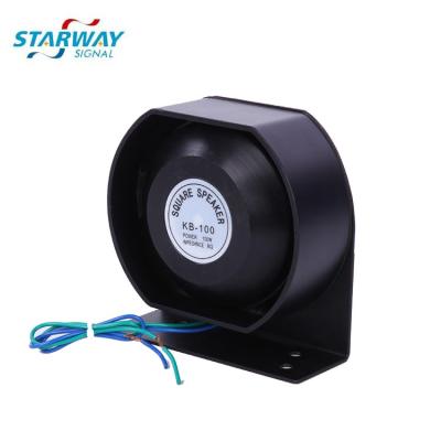 China Slim Alloy Body Starway 100W Car Police Horn Siren Horn Aluminum Speaker With Amplifier for sale