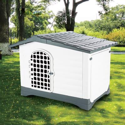 China Durable, Water Resistant Swallow Improved Plastic Dog Kennel Kennel Vent High Floor With Door for sale