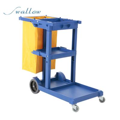 China Universal Star Hotels Sundries Cleaning Cart, Rolled Car Customer Service Vehicle Tool Plastic Cleaning Collection for sale