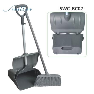 China Home Lobby Aluminum LONG HANDLE Strong Outdoor Garden Dustpan Industrial Metal Dust Pan | Swallow for sale