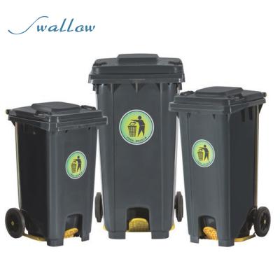 China Sustainable 120L Foot Control Bin And Waste Bin for sale