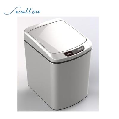 China Super Sustainable Modern Stainless Steel Sensor Rubbish Waste Bin for sale