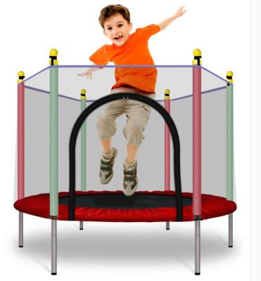 China With Protective Net 5FT Sports Fitness Games Kids Trampoline With Enclosure Net Jumping Mat for sale