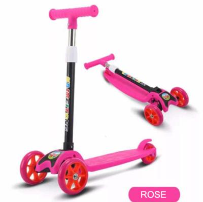 China PVC flashing wheels or normal foldable kid scooter/cheap kids scooter adjustable size/high quality mini kid foot scooter for sale