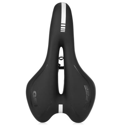 China Single Shock Absorb Bicycle Cavity Saddle Cycling Road Mountain Bike Seat Bicycle Accessories for sale