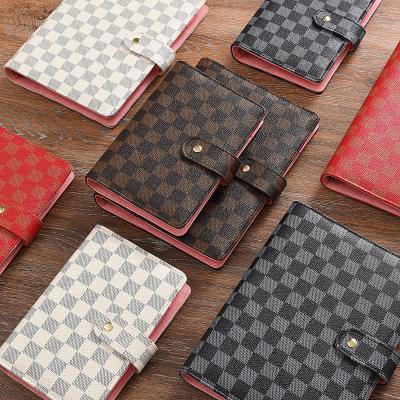 China Empty Leather Loose-leaf Wallet A6 Ring For Card Photocard Zipper Cash Envelope Envelope As Organizer Budget Planner Money Binder for sale