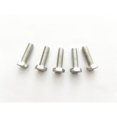 China Galvanized Carbon Steel Grade 4.8 Hex Bolts for sale