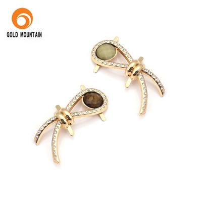 China 2017 New Arrival Goldmountain Shoe Buckle Stone Diamond Ornaments Crystal Shoe Buckle For Shoe for sale