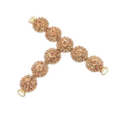 China Shoe Buckle Fashion Rhinestone Crystal Decorative Shoe Welding Accessories Buckles For Women Sandals Shoe for sale