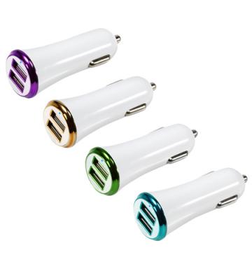 China Mobile Phone Car Charger Dual USB Ports 2.1A Mobile Phone Adapter for sale