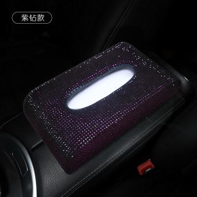 China Diamond Crystal rhinestone rhinestone bling tissue box shiny tissue box glitter holder towel storage bee master case permit facial paper cover for sale