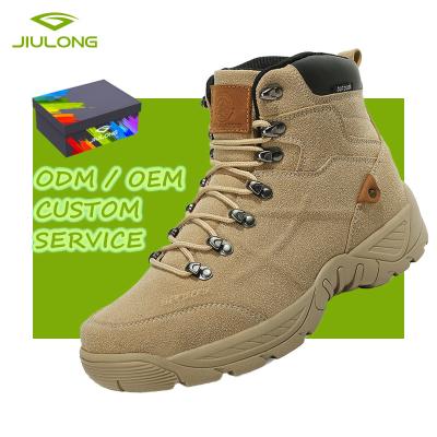 China Cushioning Hiking Shoes Hot Selling Mountaineering Climbing Shoes 40-47 Waterproof For Men Rubber Rise Boots for sale