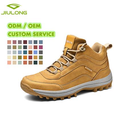 China Cushioning 39-48 Outdoor Mountaineering Camping Creeper Shoes Waterproof Increase Boots Tend Men To Increase Boots Shoes for sale