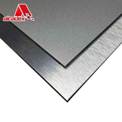 China Modern Brushed Aluminum Plastic Composite Sheet ACP Panel With PVDF Coated Exterior Wall Cladding 4mm Aluminum Composite Panel for sale